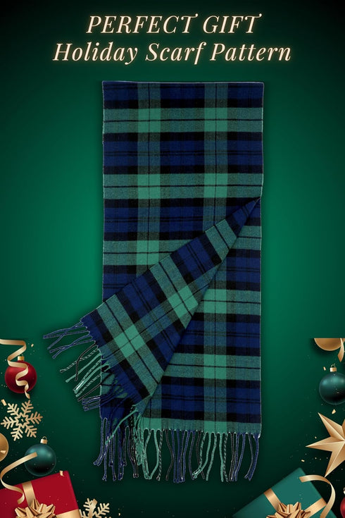 Achillea Scottish Tartan Plaid Scarf - Warm Cashmere Feel Winter Scarf, Scarves for Holiday, Christmas & Daily Wear...