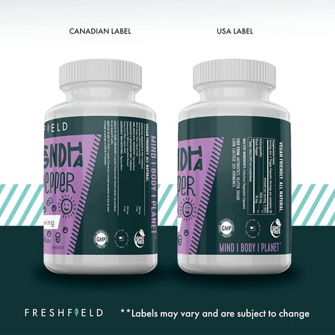 Freshfield Ashwagandha with Black Pepper. Vegan Friendly Supplement for Adrenal Fatigue Support, Muscle Memory, Thyroid and Strength. All Natural ...