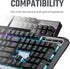 Cooler Master PBT Doubleshot Backlit Keycap Upgrade Set Sakura Pink for Mechanical Keyboards, Compatible with Standard US 104 Layout Keyboards (KC...