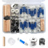 81 Pcs 3-in-1 Furniture Cam Lock Fasteners Desk Hardware Parts Cam Locks for Furniture Furniture Hardware Parts (15 × 11mm?12 × 11.5mm Cam Lock nu...
