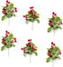 M2cbridge Pack of 6 Christmas Red Berries Artificial Holiday Floral Picks Ornaments...