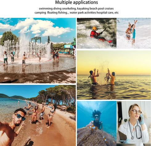 wellhouse Waterproof Phone Pouch, Waterproof Phone Case for iPhone 15 14 13 12 Pro Max XS Samsung, IPX8 3D Cellphone Dry Bag Beach Essentials Pink...