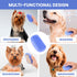Dog Grooming Bath Brush, Pet Rubber Brush For Shower Scrubbing & Soothing Massage, Ideal for Long & Short Haired Dogs and Cats, Essential Puppy Gr...