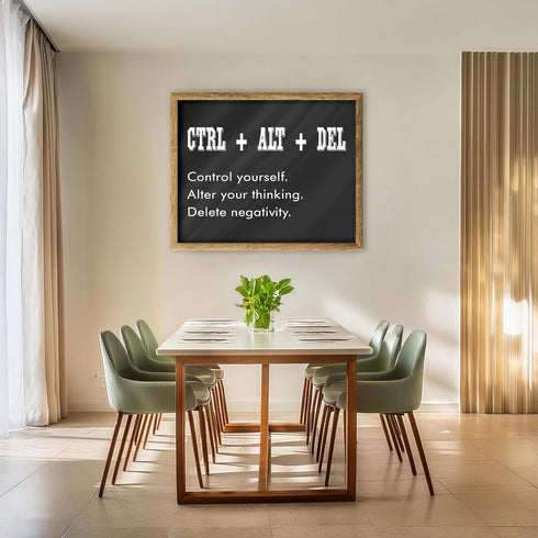 Posterizer 1 pcs-control yourself-encouraging fun quote-Comedy Art-Motivational & Inspirational Art-Gift for Daughter, Son, Kids-Decor for Home & ...