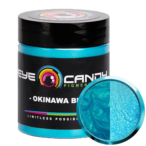 Eye Candy Premium Mica Powder Pigment “Okinawa Blue” (25 gr) Multipurpose DIY Arts and Crafts Additive | Natural Bath Bombs, Resin, Paint, Epoxy, ...