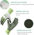 COOLJOB Gardening Gloves for Women and Men, 3 Pairs Recycled Polyester Garden Gloves with Rubber Coated, Green, White & Grey, Large Size (3 Pairs ...
