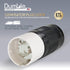 Dumble Generator Plug Lock SS2-50P Male - 50 Amp 125/250 Volt 4 Pin Twist Lock Connector - 4 Wire Grounding 3 Phase ETL Outdoor Generator Outlet f...