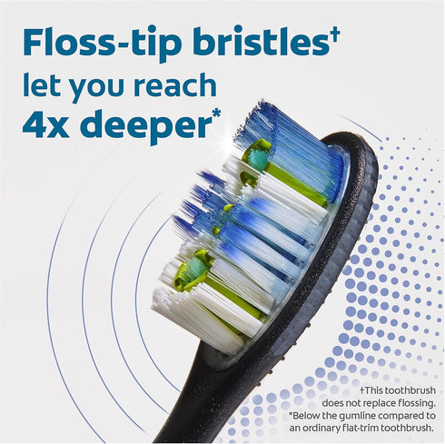 Colgate 360 Floss-Tip Replaceable Head Toothbrush Refill Heads, 2 count, 6 pack...