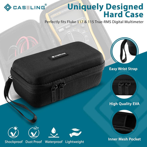 Caseling Hard Case fits Fluke 117/115/101/107/106 Digital Multimeter Compact (Case Only)...