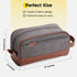 Vorspack Travel Toiletry Bag - Canvas Toiletry Bag for Men Water Resistant Skincare Bag Dopp Kit for Bathroom Toiletries Accessories Gifts - Grey...