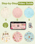 Santune 3 Sets Embroidery kit for Beginners Adults,Learn Over 30 Different Stitches DIY Kits,Including Clear Instructions,Video Tutorials,Stamped ...