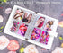 A5 Binder Cover with Magnetic Buckle Closure, 6 Ring A5 PU Leather Binder Personal Notebook for Organizing Planner Refill Pages, Photo Card Binder...