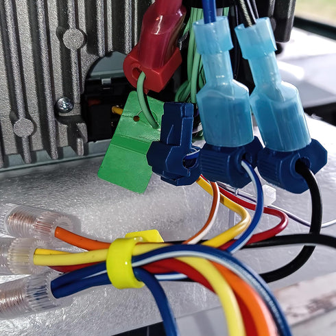 Nilight 120PCS/60 Pairs Quick Splice Disconnect Wire Terminals T-Tap Spade Wire Connectors Yellow 12-10 AWG Male Female Fully Insulated Electrical...