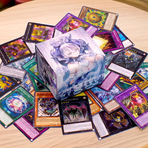 Labrynth ygo Card Deck Box Fits MTG?100+ Card Storage Box Trading Card Games PU Leather Card Storage Box Premium Card Deck Case...