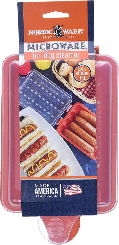 Nordic Ware Hot Dog Steamer,Red, TRV213677...