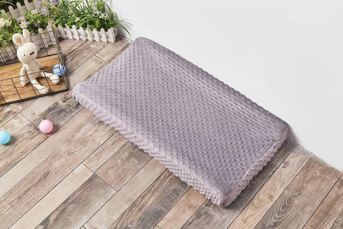 Changing Pad Cover Super Soft Dots Skin-Friendly Breathable Wipeable Changing Table Sheets for Baby Boy and Baby Girl (Rose Gray)...