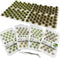 Cayway 128 PCS Static Grass Tuft Model Grass Tufts Terrain Model Kit Resin Static Scenery Model, Fake Moss Grass and Tweezers for Train Landscape ...