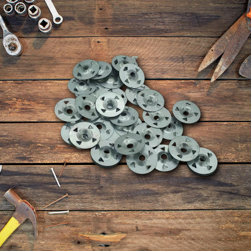 300 Pcs Foam Board Fasteners Washers for Installation of Foam Board Panels 1-1/8 Inch Metal Washers for Insulation Board Foam Board Insulation Har...