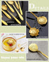 16 Pcs Teaspoon Tea Spoons, ESRISE Stainless Steel Cute Coffee Spoon for Tea Party Decorations (Gold)...