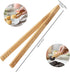 2PCS Reusable Toaster Tongs, Kaloo 8 inch Wooden Cooking Tong, Multipurpose Bamboo Tongs for Fruits, Bread, Pickles, cheese, Bacon, and Muffins...