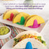 Talisman Designs Sombrero Taco Holders - Set of 4, Hold & Fill Small or Large Tacos | Crunch & Soft...
