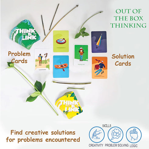 Think A Link Travel Card Game by TrunkWorks | Family Friendly | for Ages 5 and Above | Develops Creative Thinking, Problem Solving, Logic and Reas...