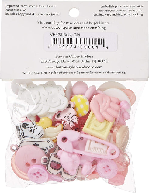 Buttons Galore and More Collection Round Novelty Buttons & Embellishments Based on Variety of Themes, Holidays and Seasons for DIY Crafts, Scrapbo...