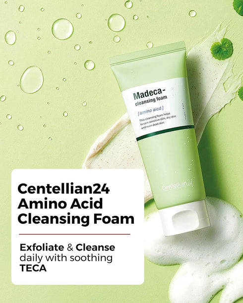 CENTELLIAN 24 Cleansing Foam with Centella Asiatica, TECA, Amino Acid - Korean Skin Care Hypoallergenic Face Wash - Gentle, Exfoliating Daily Clea...