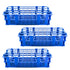 3 Packs Plastic Test Tube Rack, 40 Holes Lab Test Tube Rack Holder for 20mm Test Tubes, Blue, Detachable (40holes)...