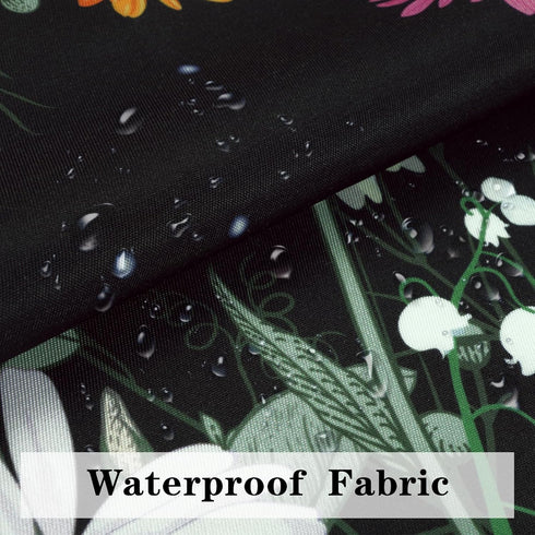 ASPMIZ Floral Apron for Adults, Waterproof Women Apron with 2 Pockets, Flower Cooking Aprons with Adjustable Neck Strap, Kitchen Apron for Washing...