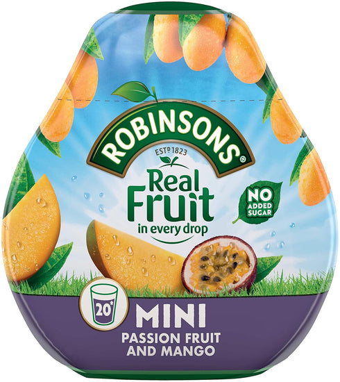Robinsons Squash'd Mango & Passion Fruit No Added Sugar - 66ml (2.23fl oz)...