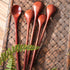 Wooden Spoons Long Handle Wooden Coffee Spoons Tea spoon Wooden Mixing Honey Spoon Handmade Wood Stirring Spoon for Kitchen Cooking Utensils(9PCS)...