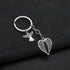 PHAETON 20PCS Guardian Angel Wing Keychain Heart-shaped Angel Wings Charms Keychain Key Ring for Memorial Keyring Religious Gifts Memorial Decorat...