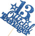 Deep Blue 13 Official Teenager Birthday Cake Topper for Boy or Girl, Happy 13th Birthday Party Decoration, Hello 13, 13 Year Cake Topper, Cheers t...