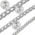 Dog Collar Slip Collar Metal Collar Chewproof P Collar Heavy Chain Dog Training Collar Choke Collar Adjustable Weather Proof Alloy Collars for Sma...