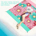 BYDOLL Beach Blanket Sandproof Waterproof 78''×81'' 1-4 Adults Floral Compact Lightweight Oversized Beach Blanket Large Picnic Mat Beach Blanket f...