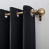 Sun Zero Nordic Theater Grade Extreme 100% Blackout Grommet Curtain Single Panel, 52" x 63", Black...