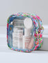 Clear Cosmetic Bag Mini Makeup Bag Transparent Toiletry Bag Travel Makeup Bag Small Pouch with Clear Interior Pocket and D-ring (Mini, Tropical)...