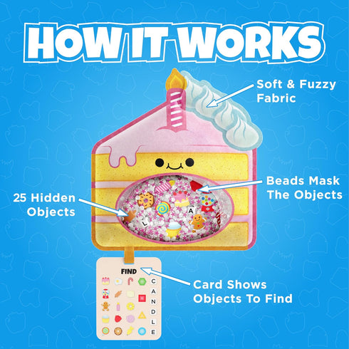 BIZYBOO - The Original Seek & Find Plush - Hidden Object Search Problem Solving Educational Matching Game for Kids 2 and Up (Marshy)...