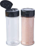 12 Pack of 6 Oz. Empty Clear Plastic Spice Bottles with Black Top Lids For Storing and Dispensing Salt, Sweeteners and Spices - Food-Grade Spice J...