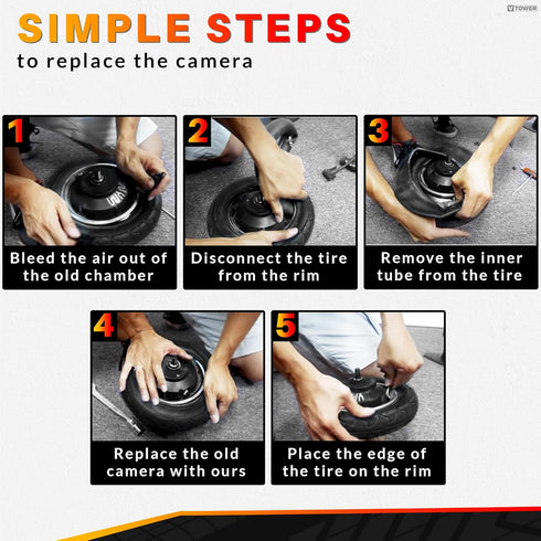 Electric Scooter Tires Inner Tubes 80/65-6 Inflatable Tires Electric Scooter Trike Scooter Inner Tube - Mini Bike Tire Inner Tube Heavy Duty Elect...