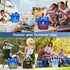 Water Container Bags, 4 Packs BPA Free No-Leak Foldable Plastic 1.3 Gallon Water Container Bag for Camping Hiking Backpack Emergency Storage Jug...