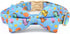 Dog Collar with Bow, Blue Dinosaur Bowtie Dog Collar, Adjustable Pet Gift Collars for Small Medium Large Dogs...