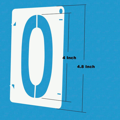 36-Piece 4-Inch Letter and Numbers Stencils Set: Reusable Plastic Stencils...