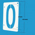 36-Piece 4-Inch Letter and Numbers Stencils Set: Reusable Plastic Stencils...