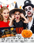 JUSTOTRY Pumpkin Carving Kit with Hammer - Safe for Kids, Halloween Pumpkin Carving Tools, Durable Stainless Steel Non-knife Stencils, Set for Adu...