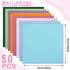 50 Pcs 10 x 10 Inch Cotton Fabric Square Fabric Quilting Sewing Patchwork Fabric Bundles for DIY Craft Sewing Clothing (Pure Color)...