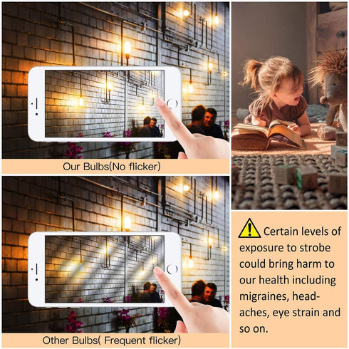 XININSUN T10 led bulb, Dimmable T10 frosted led light bulbs,8W Led tube bulbs, 60-75 Watt Equivalent,2700K Warm White,E26 Base Bulb for Desk Lamp,...