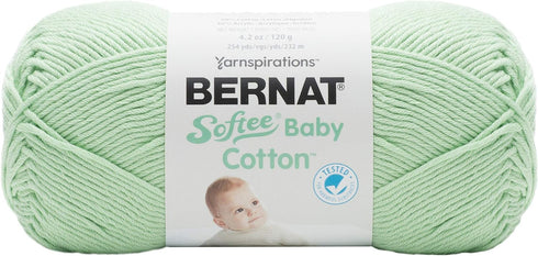 Bernat Softee Baby Cotton Yarn, Jade Frost...