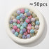 20mm Rhinestone Beads Shine Disco Ball Beads Easter Chunky Bubblegum Beads Crystal Round Beads for Pen Bag Chain Jewelry Making (Color-1)...